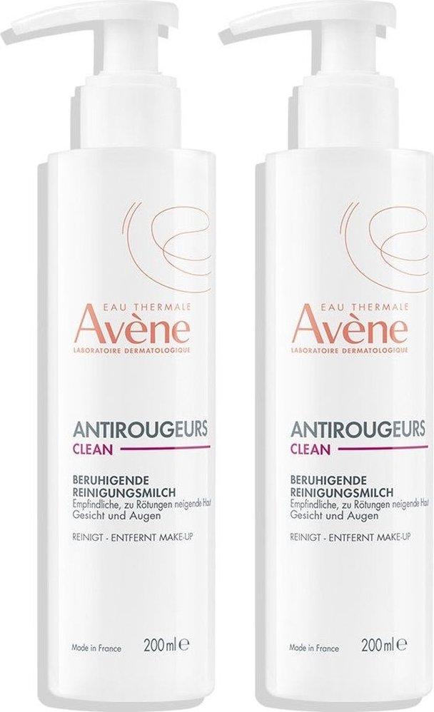 Avene Antiroug Reinigung x2 2x200 ml Milch