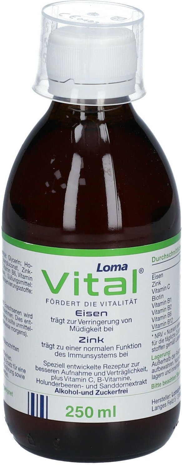 Lomavital Eisen+Zink flüssig 250 ml Flüssigkeit