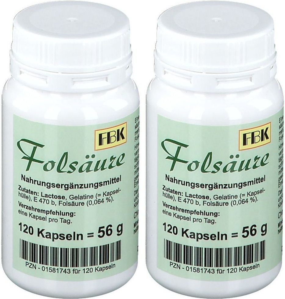 Folsäure Kapseln 2x 2x120 St