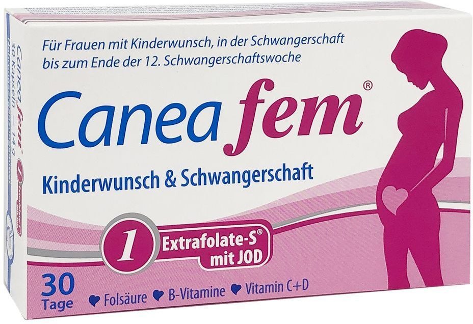 Caneafem 1 Extrafolate-S+Jod Kapseln 30 St