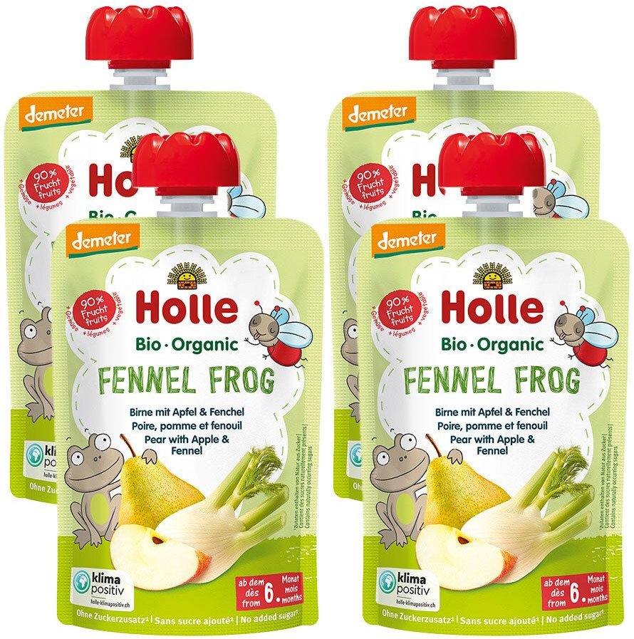 Holle Fennel Frog 4er Set 4x100 g Trinklösung