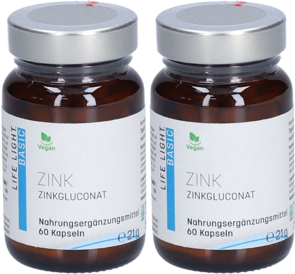 Zink 15 mg Gluconat Kapseln 2x 2x60 St
