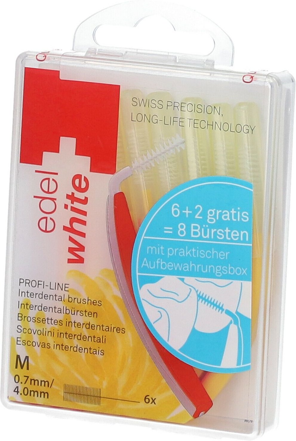 Edelwhite pro Interdent.Bür.M 0,7-4 mm 6 St Zahnbürste