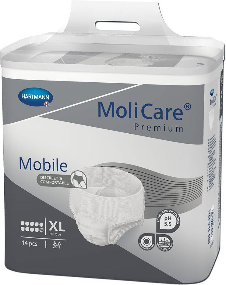 Molicare Premium Mobile 10 Tropfen Gr.XL 14 St Windeln