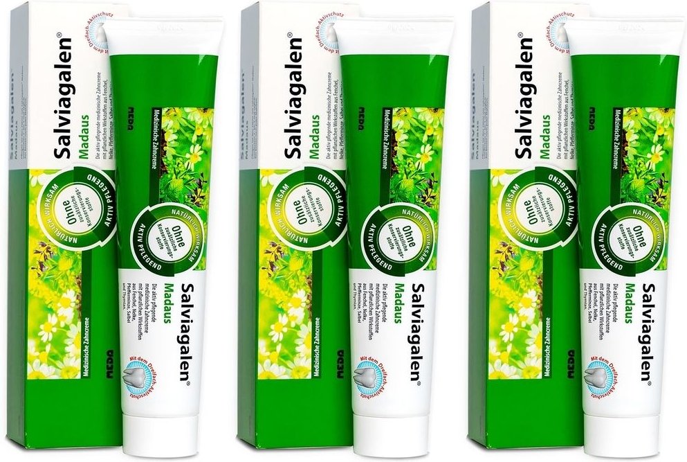 Salviagalen med.Zahncreme Madaus 3x 3x75 ml Zahncreme