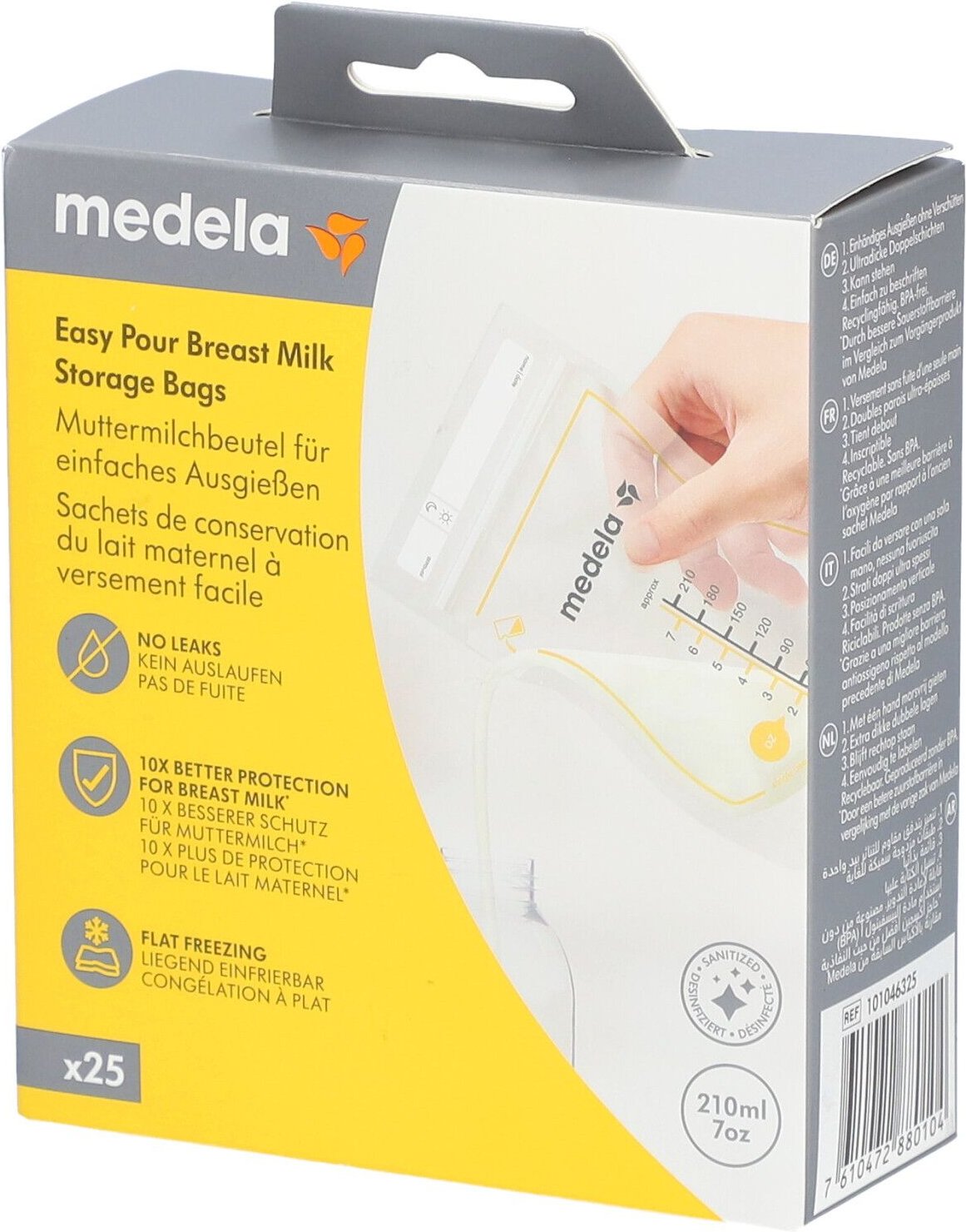 Medela EasyPour Muttermilchbeutel 210 ml 25 St Beutel