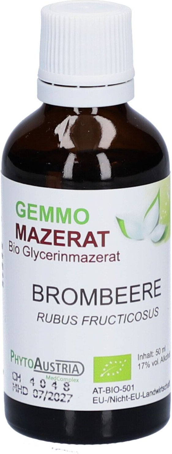 Gemmo Mazerat BIO Brombeere 50 ml Tropfen zum Einnehmen