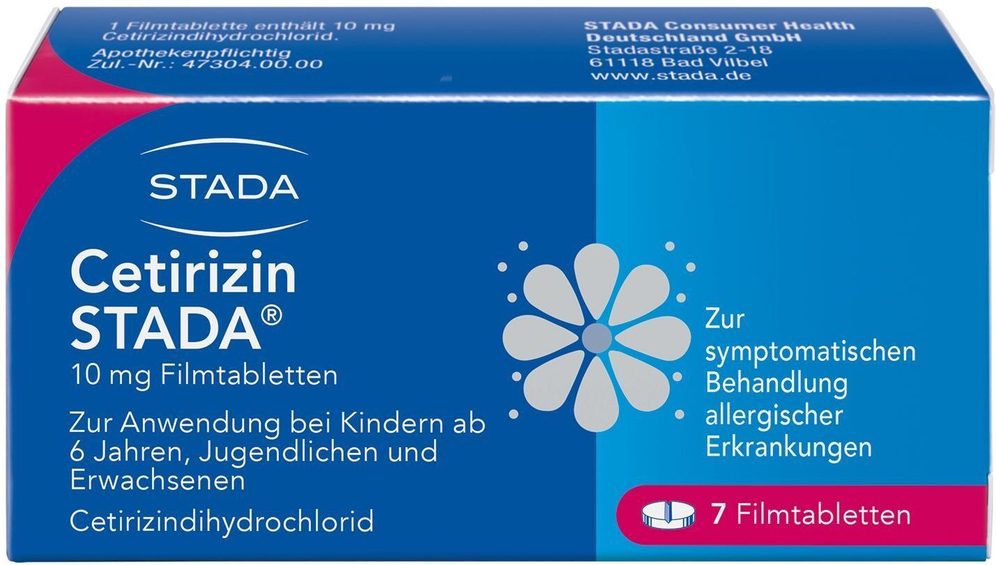 Cetirizin Stada 10 mg Filmtabletten 7 St