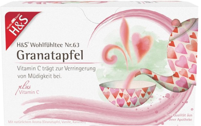 Thumbnail - H&S Granatapfel mit Vitamin C Filterbeutel 20x2 g