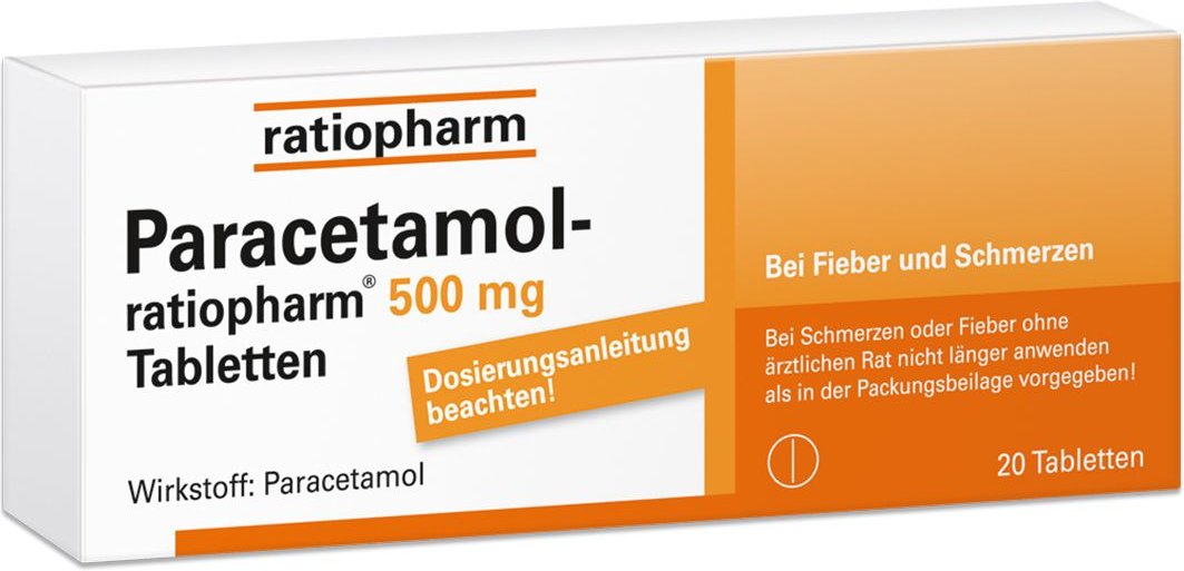 Paracetamol ratiopharm 500mg - bei Fieber