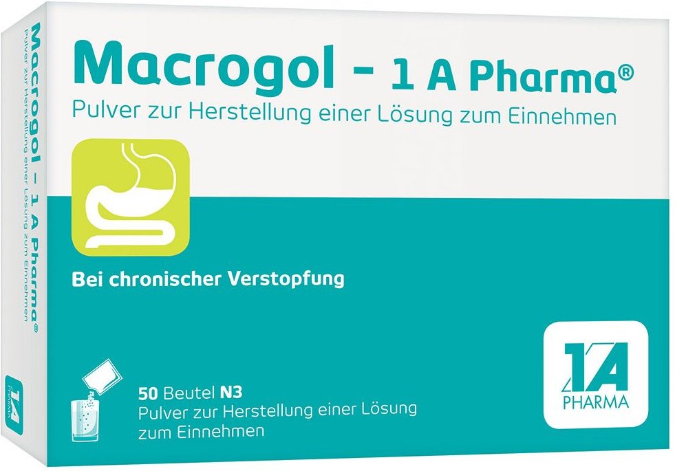 Macrogol-1A Pharma Plv.z.Her.e.Lsg.z.Einnehmen 50 St Pulver zur Herstellung einer Lösung zum Einnehmen