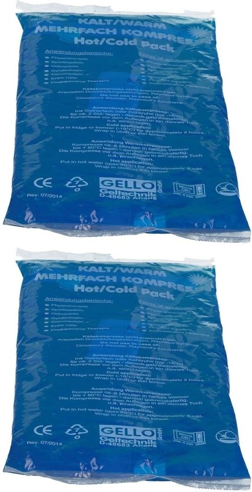 Kalt-Warm Mehrfachkompresse 12x29 cm lose 2x 2x1 St Kompressen