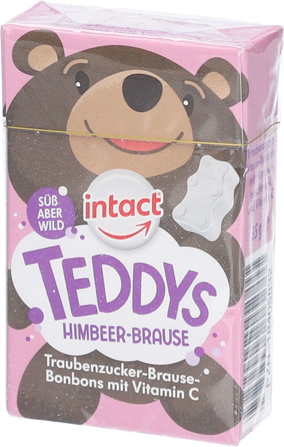 Intact Klickbox Teddys Himbeer-Brause 35 g Bonbons