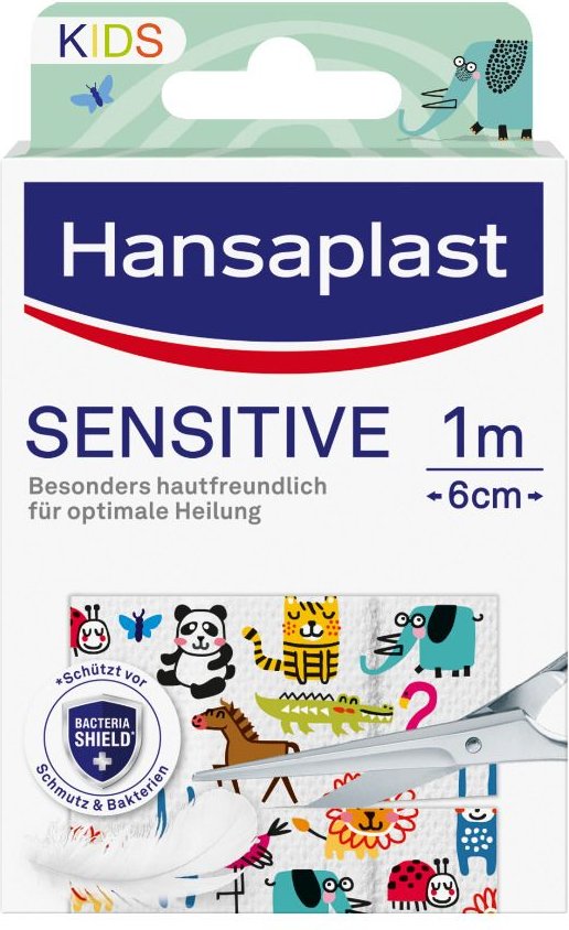 Thumbnail - Hansaplast Sensitive Kinder Pflaster 6 cmx1 m 1 St