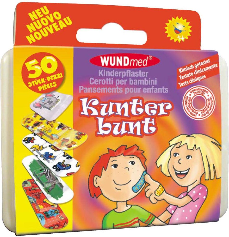 Thumbnail - Kinderpflaster Kunterbunt 50 St Pflaster