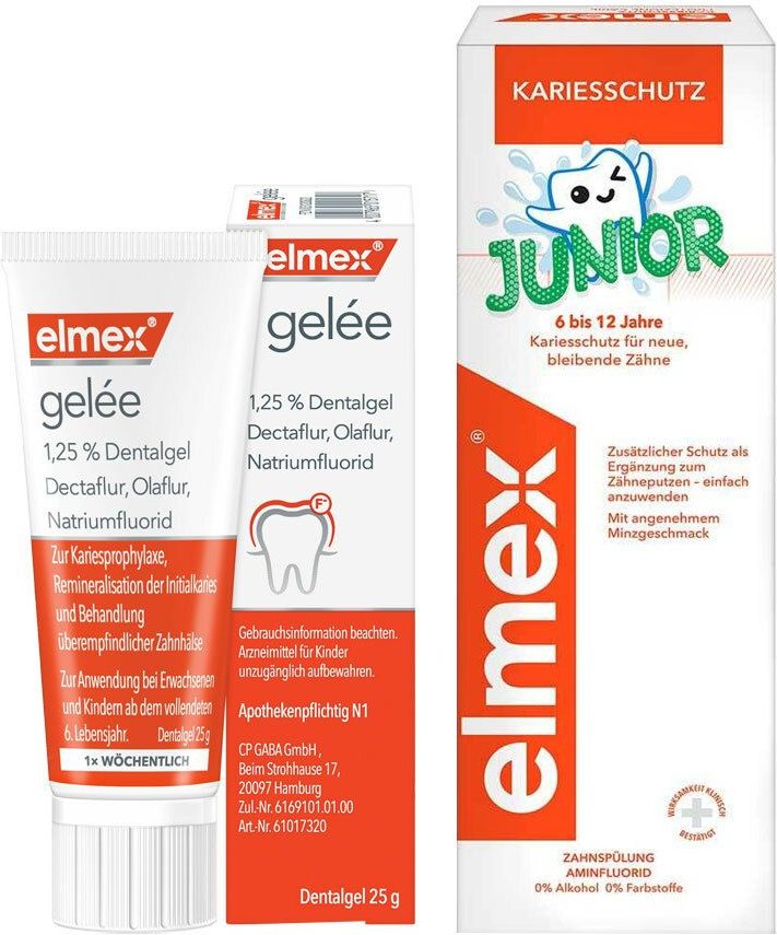 Elmex Gelee + Junior Zahnspülung 1 St Set