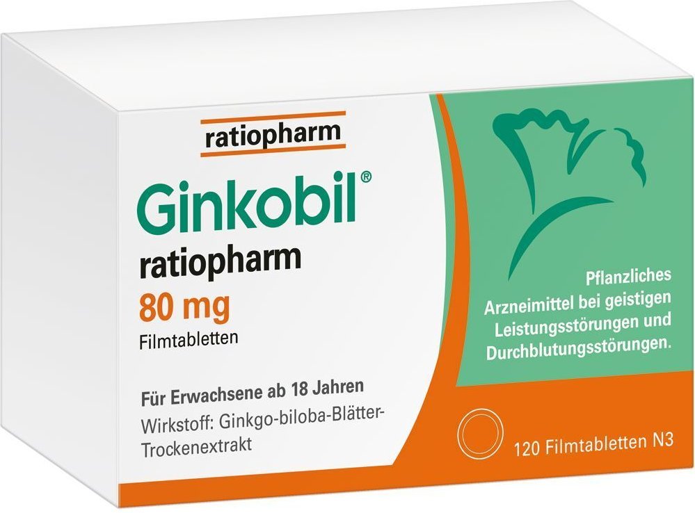 GINKOBIL-ratiopharm 80 mg Filmtabletten 120 St