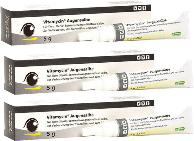 CP Vitamycin Augensalbe f.Tiere 3er-Pack 3x5 g
