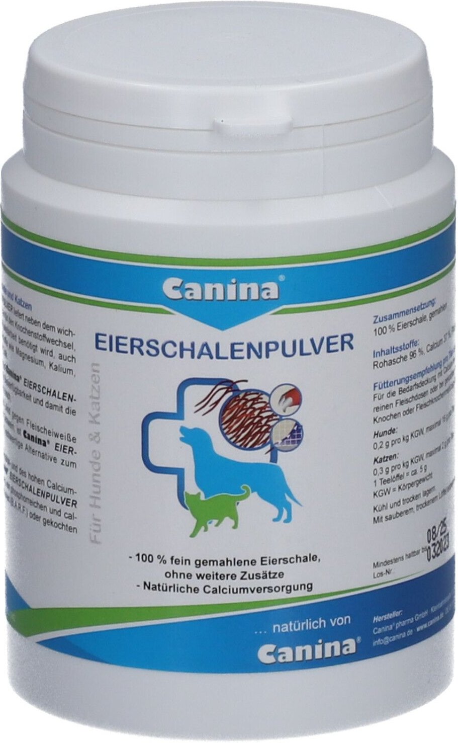 Eierschalenpulver Einzelfuttermitt.f.Hunde/Katzen 250 g Pulver