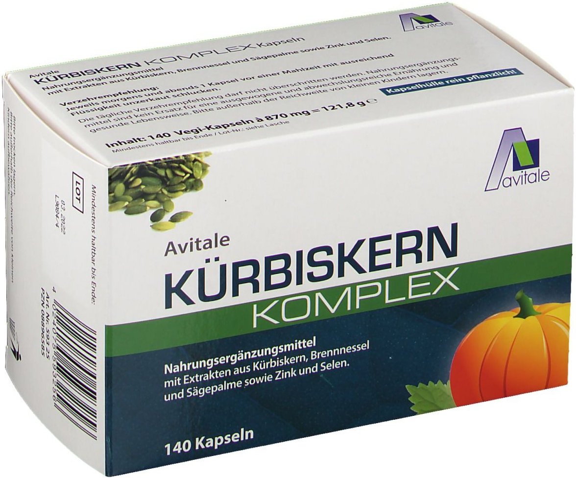 Kürbiskern Komplex Kapseln 140 St