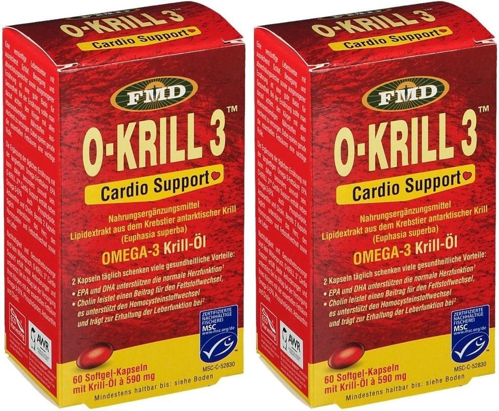 O Krill3 Omega-3 Krill-Öl Kapseln 2x 2x60 St