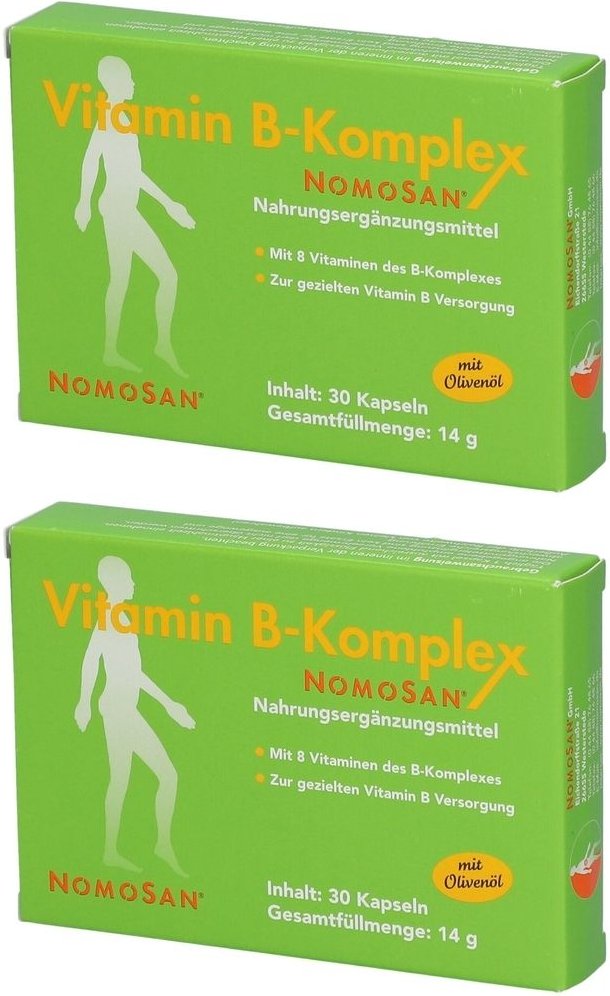 Vitamin B Komplex Nomosan Kapseln 2x 2x30 St