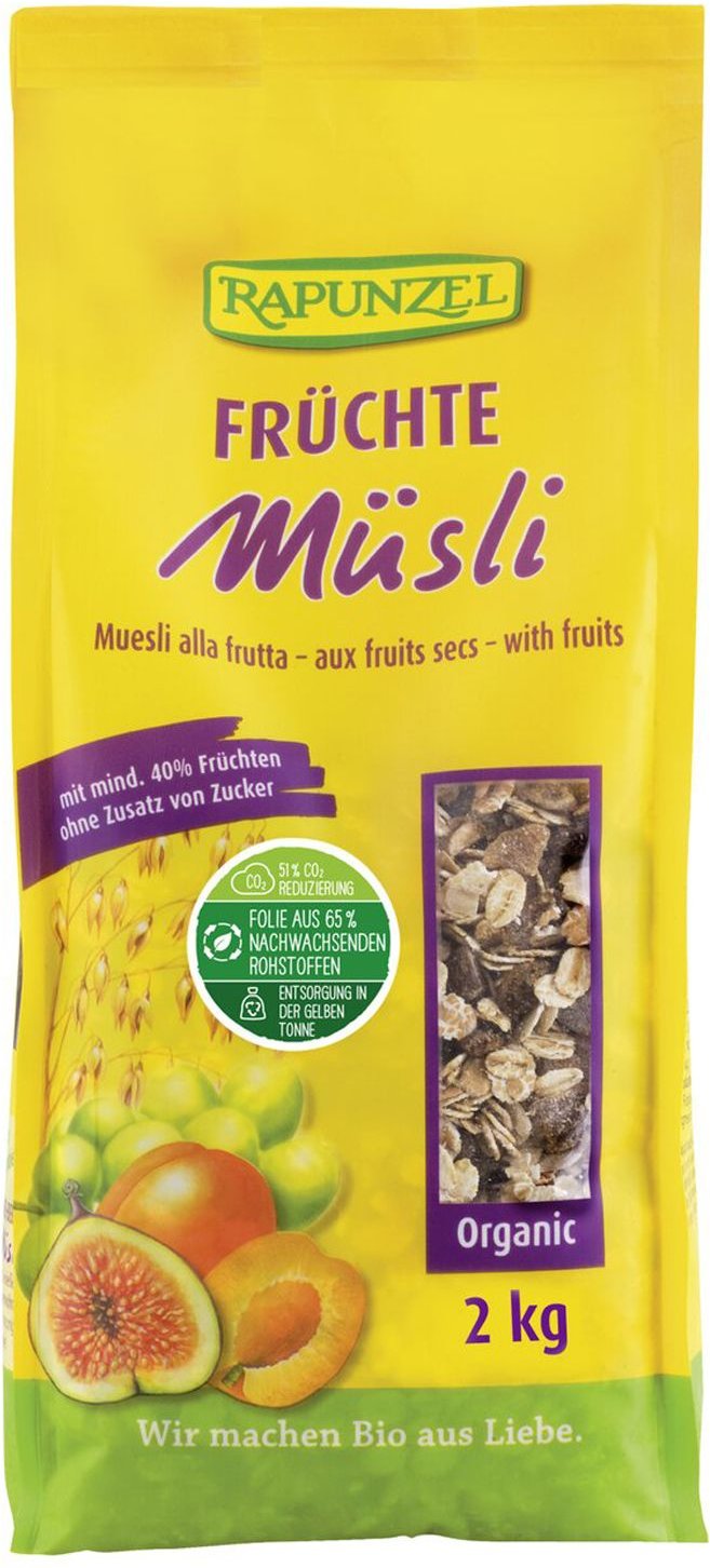 Rapunzel Bio Früchte Müsli 2000 g