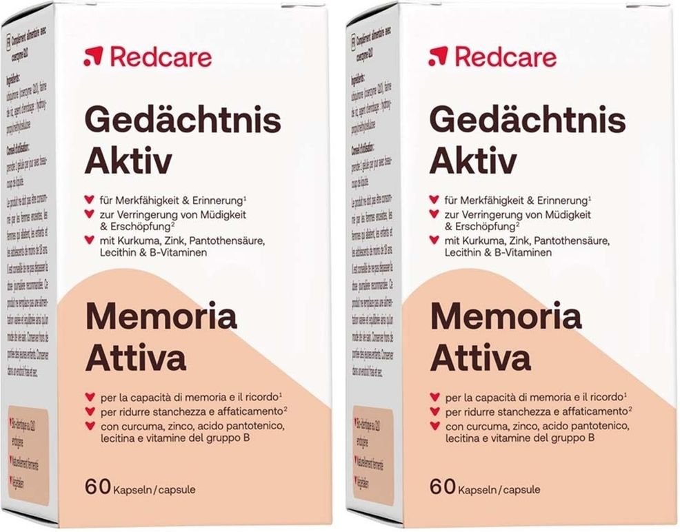 Redcare Gedächtnis Aktiv Doppelpack 2x60 St Kapseln