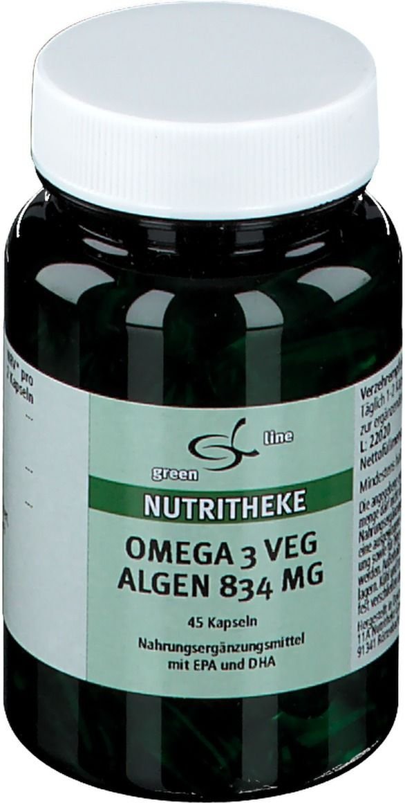 Omega-3 Vegan Algenöl 834 mg Kapseln 45 St