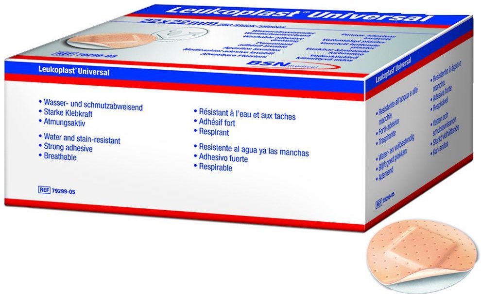 Leukoplast Universal Strips wasserabw.rund 22 mm 250 St Pflaster
