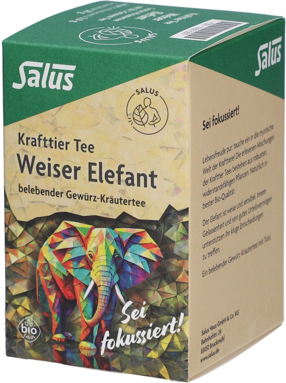 Thumbnail - Krafttier Tee Weiser Elefant Bio Salus Filterbeut. 15 St Filterbeutel