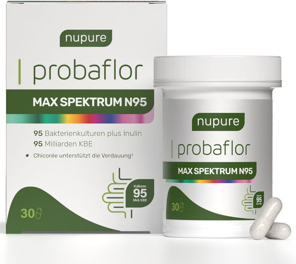Nupure probaflor Max Spektrum N95 magensaftr.Kaps. 30 St Kapseln magensaftresistent