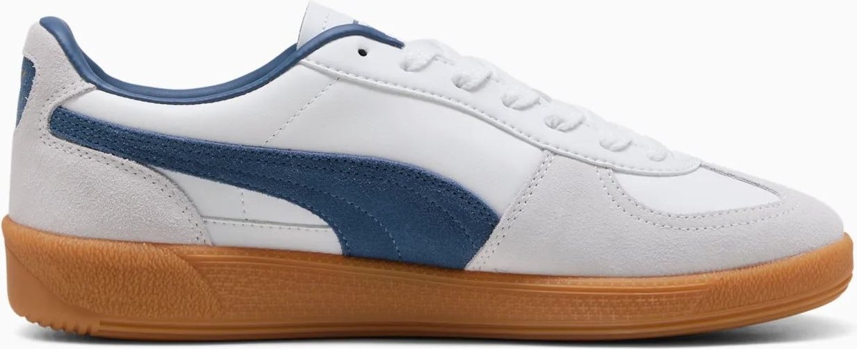 Puma Palermo Leder Herren Sneakers Weiß/Blau
