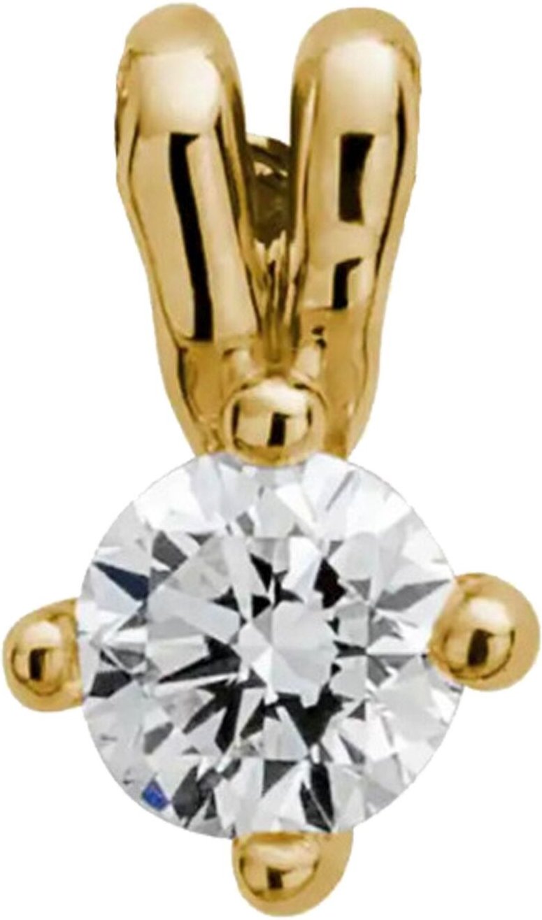 Lyomi Anhänger 585/- Gelbgold 1 synth. Diam. 0,50 ct.