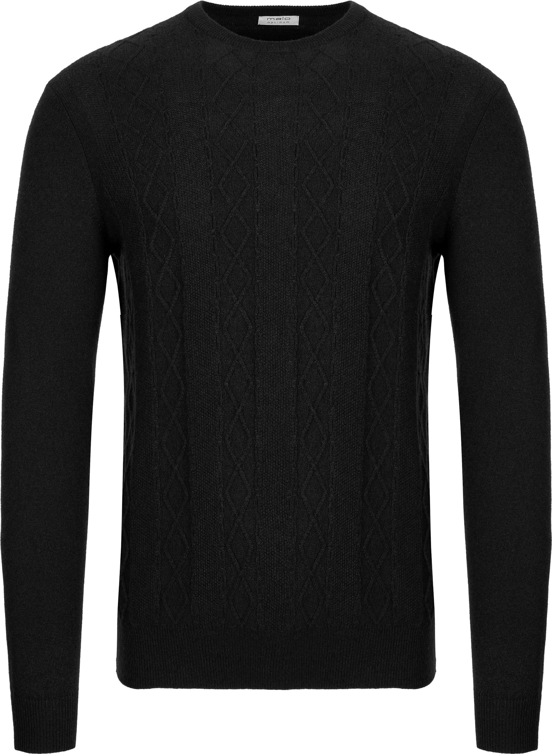 Malo Optimum Kaschmir Pullover schwarz