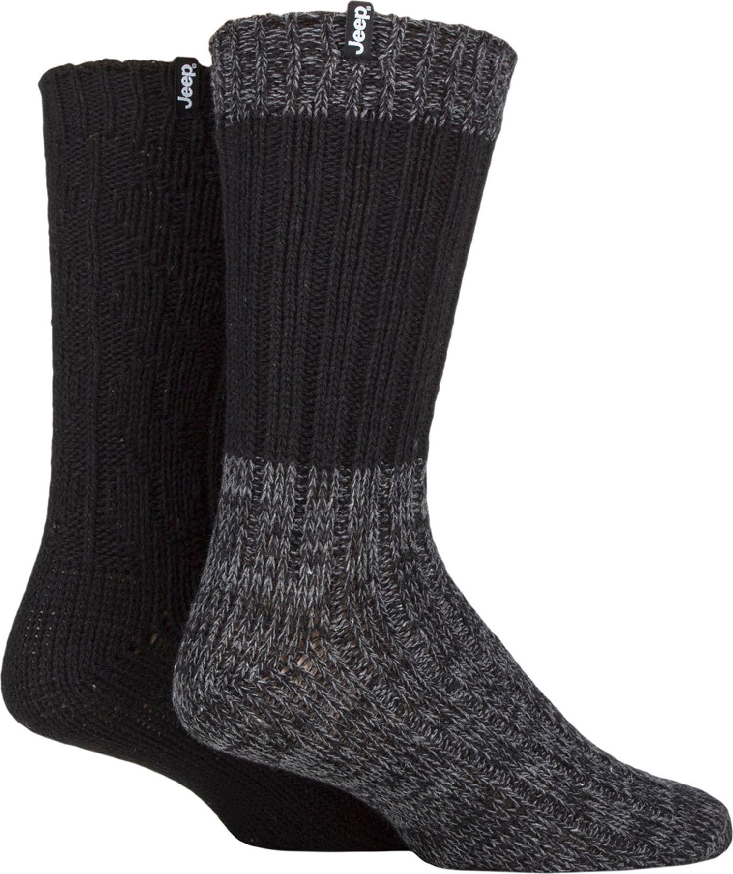 Herren Wolle Wandern Socken | Jeep | Heavyweight gerippt Kabel stricken Wolle Mischung Boot Socken | Atmungsaktive Outdo...