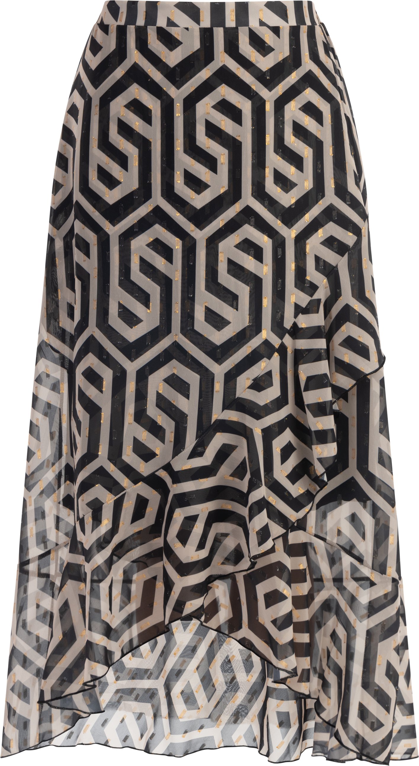 Thumbnail - Faina Midirock Damen schwarz/beige