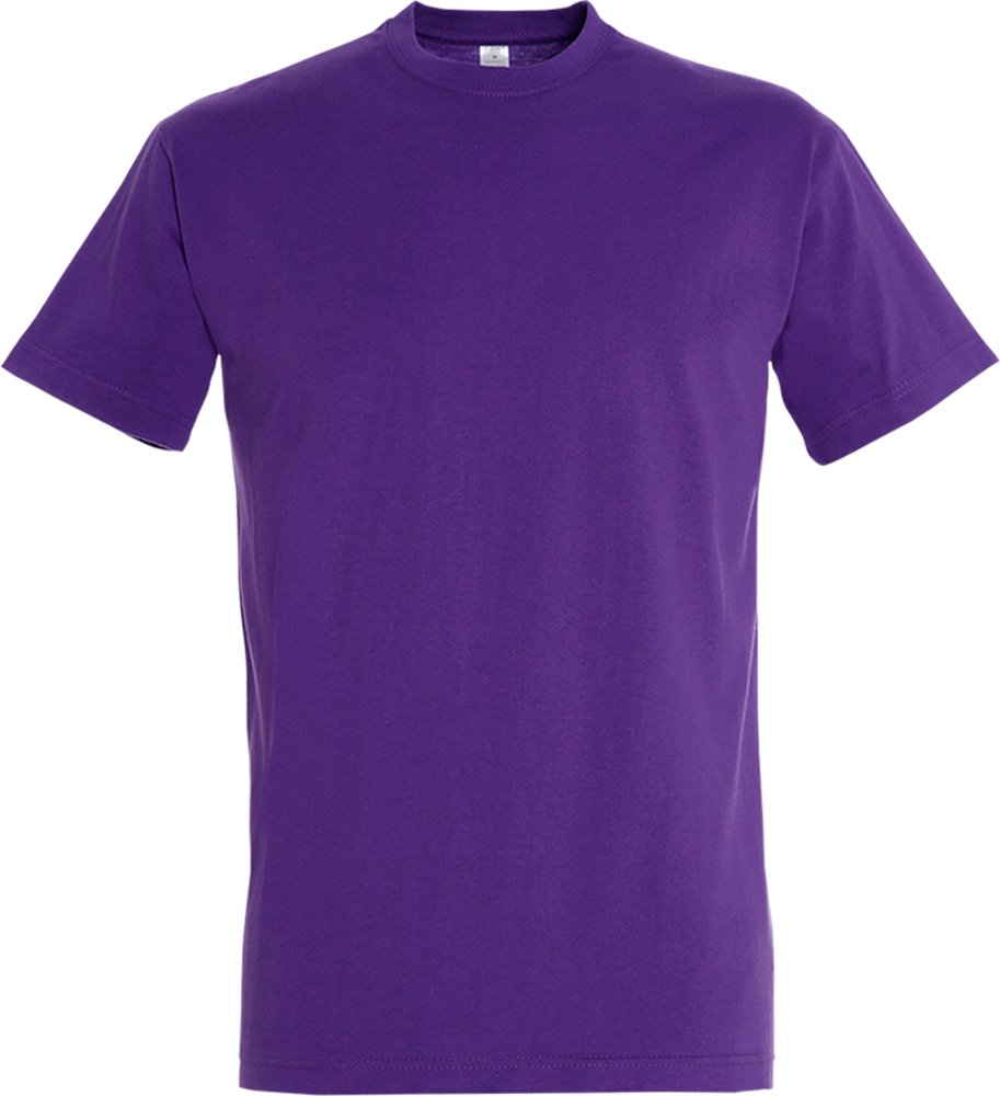 SOLS Mens Imperial Heavyweight Short Sleeve T-Shirt (dunkelviolett)