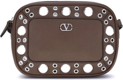 Braune Kalbleder Bos Taurus Schultertasche