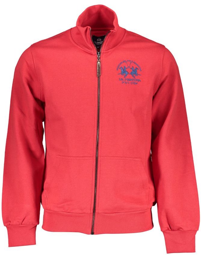 La Martina Rosso Baumwoll Herren Sweatshirt