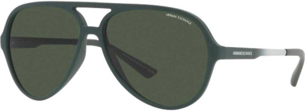 Armani Exchange - Unifarben-Sonnenbrille für Herren, Kunststoff (Dunkelgrün)