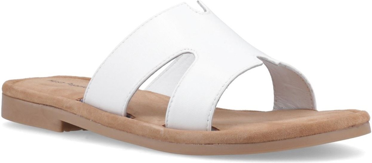 Hush Puppies Azalea Leder Damen Weiß Sandalen