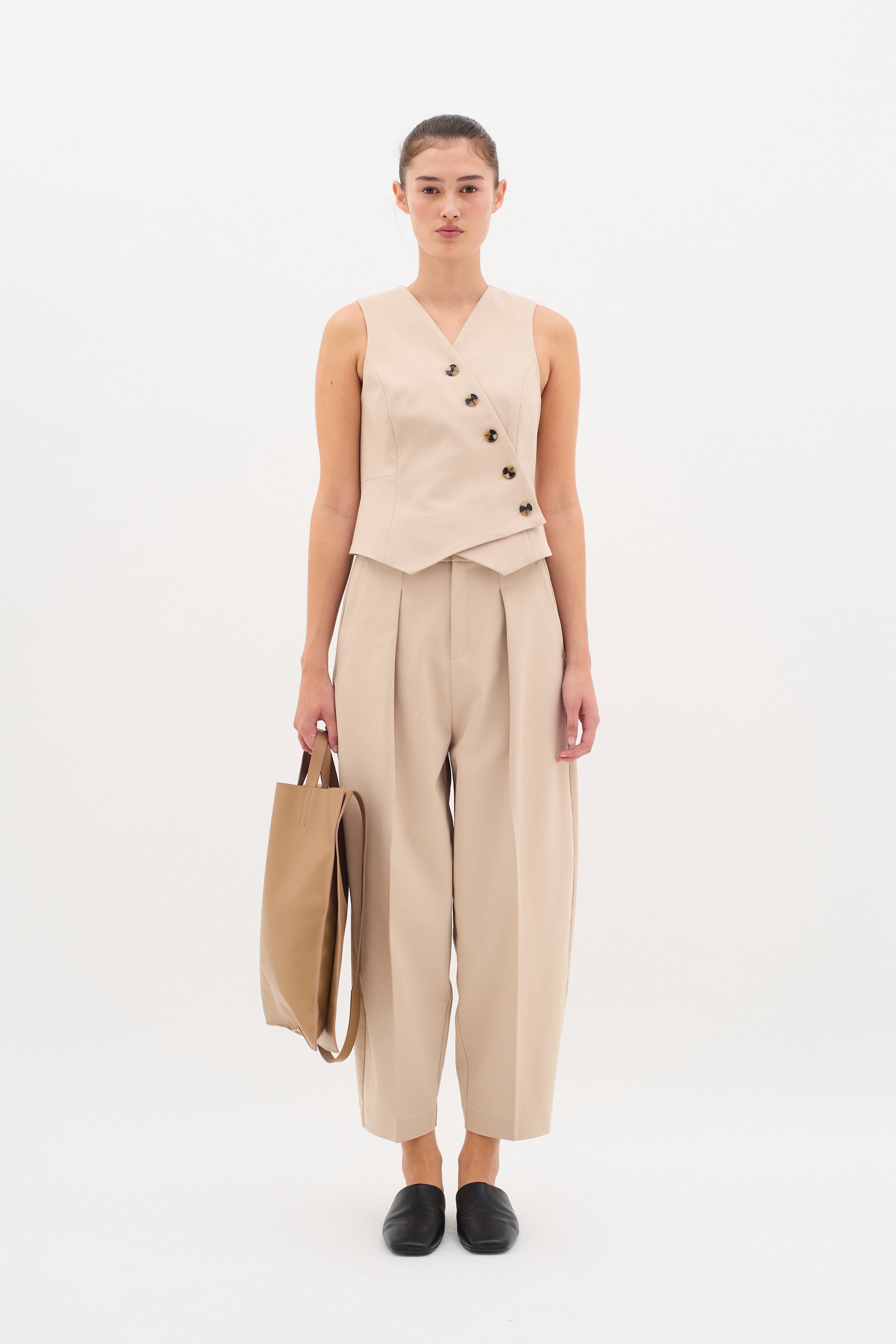 Thumbnail - Pants Suiting Classic fit Sandstone beige
