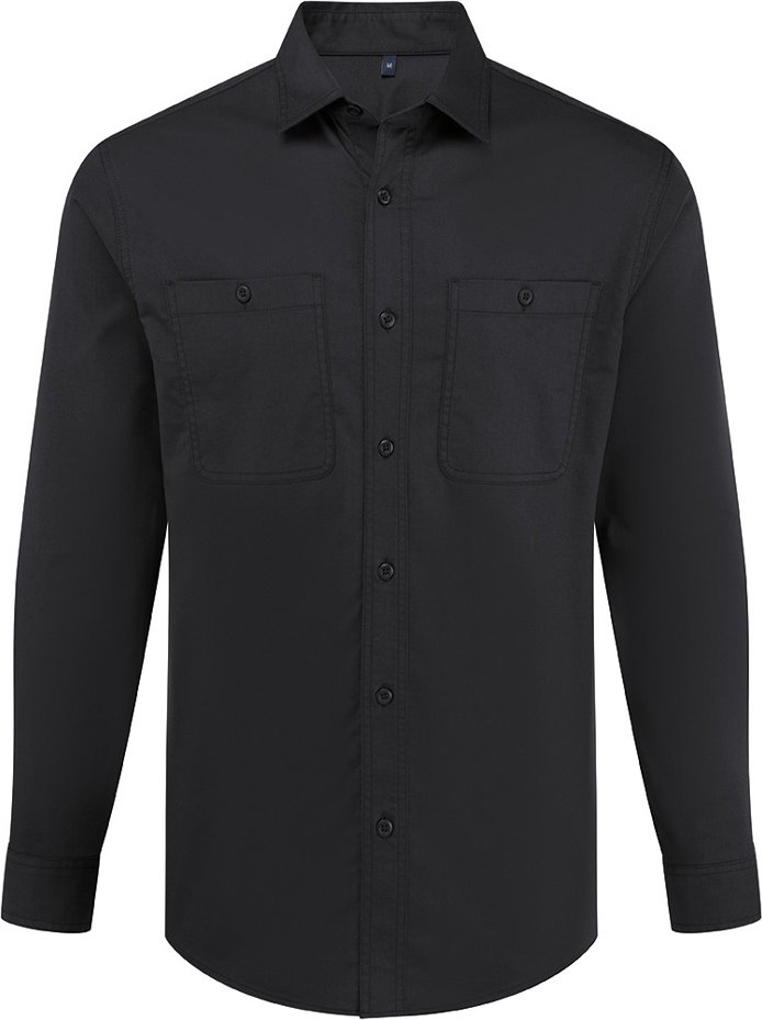Premier - "Utility 2.0" Hemd für Herren/Damen Unisex (Schwarz)