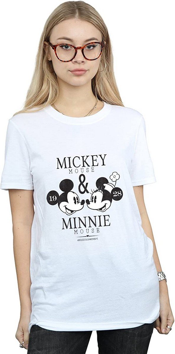 Disney - "Mousecrush Mondays" T-Shirt für Damen (Weiß)