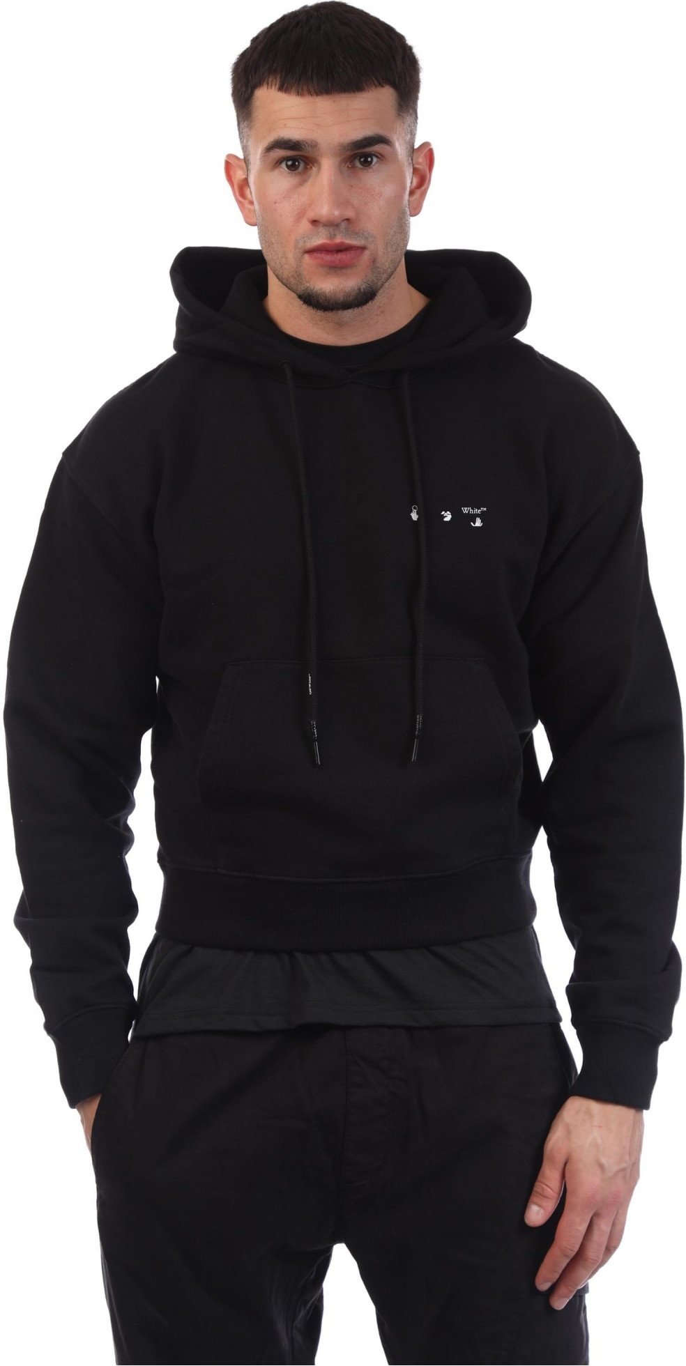 Off White - "Caravaggio" Kapuzenpullover für Herren (Schwarz)