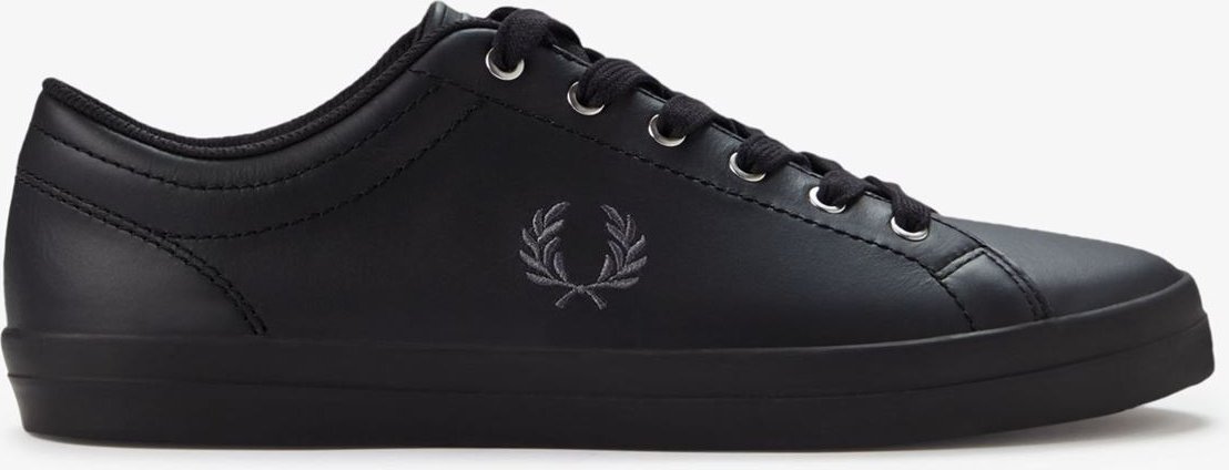 Fred Perry Baseline Leder Herren Schwarz Trainers