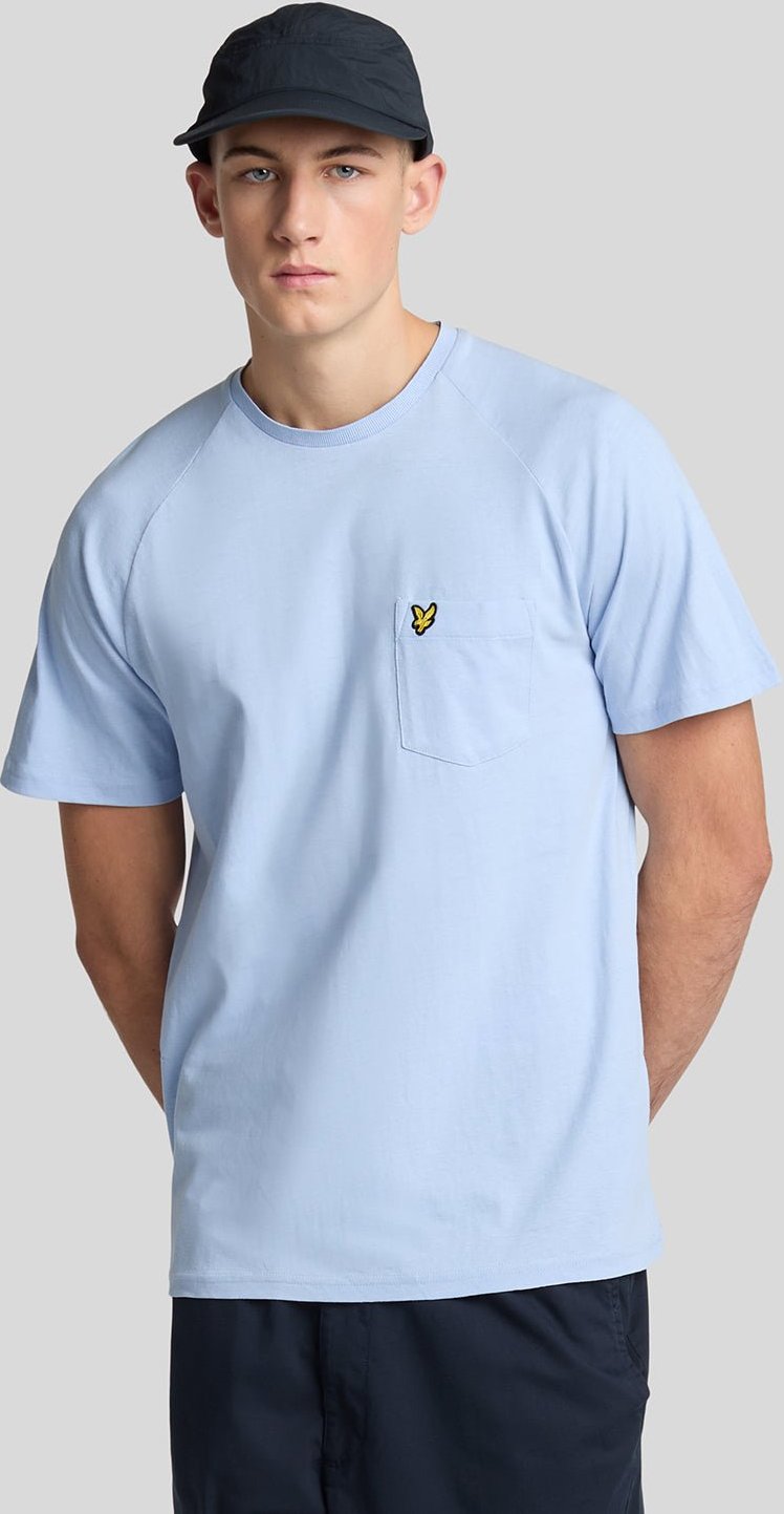 Thumbnail - Lyle & Scott Raglan-T-Shirt aus Leinenmischung - Hellblau