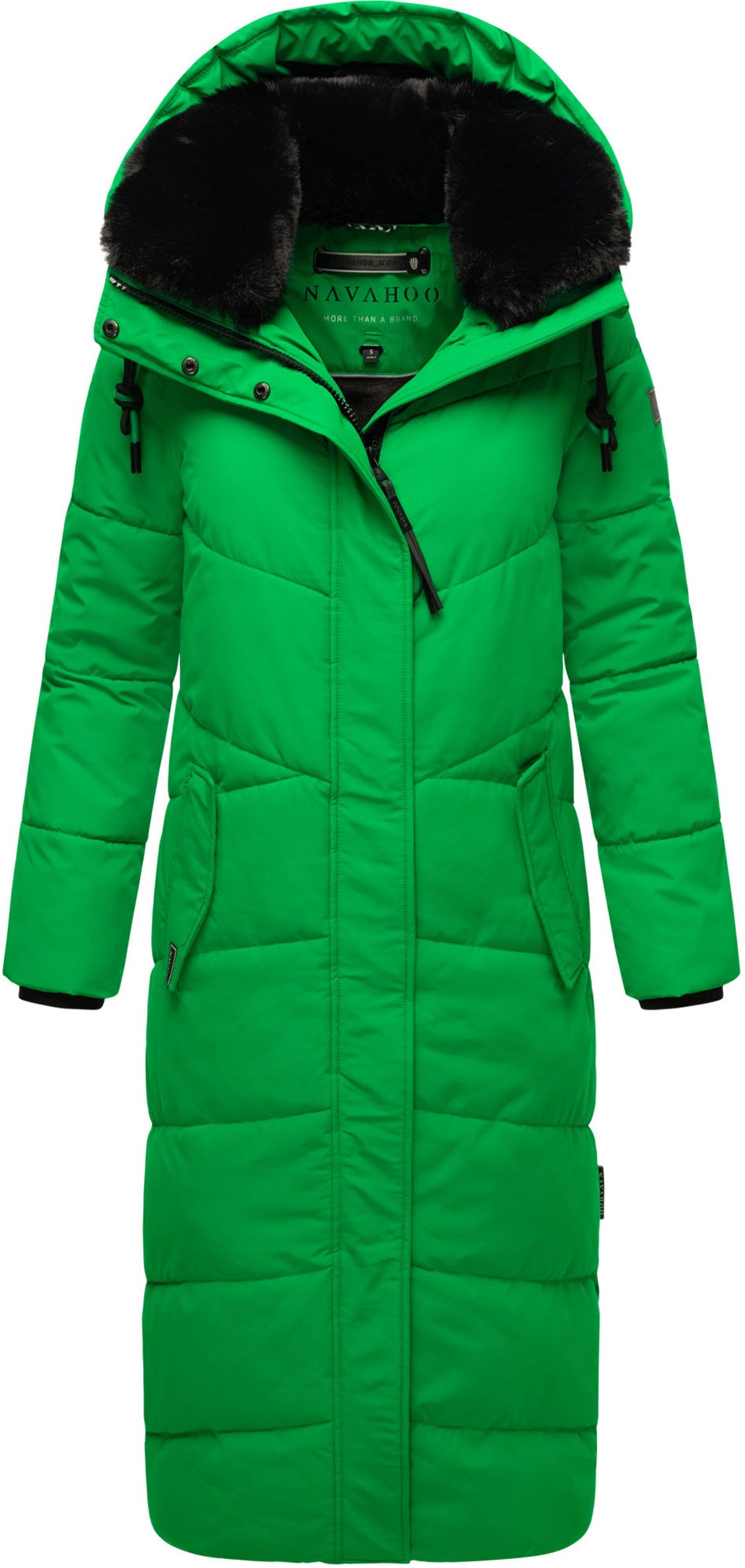 Navahoo Damen Winter Steppmantel Hingucker – Extra Lang & Warm