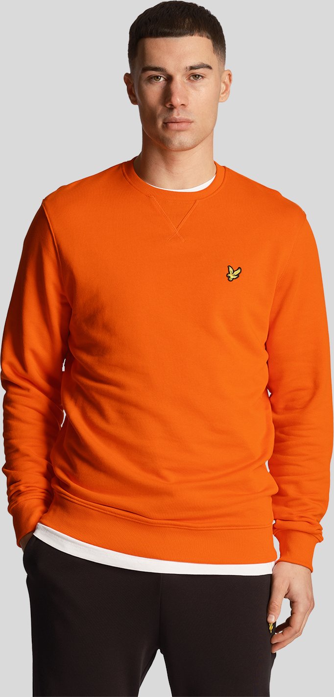Thumbnail - Herren-Sweatshirt von Lyle & Scott mit Rundhalsausschnitt in Orange
